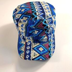 NexGen Head Wear Hat Stripes Cap Womens Adjustable Cadet Army Style Bright ^